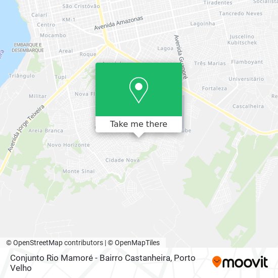 Mapa Conjunto Rio Mamoré - Bairro Castanheira