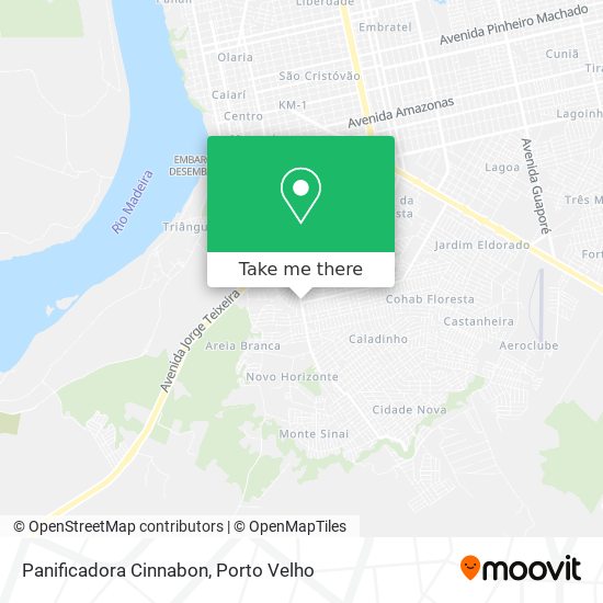 Panificadora Cinnabon map