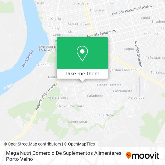 Mega Nutri Comercio De Suplementos Alimentares map