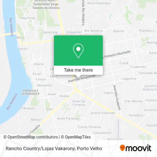 Rancho Country/Lojas Vakarony map