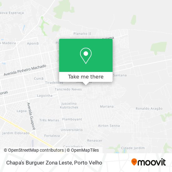 Chapa's Burguer Zona Leste map