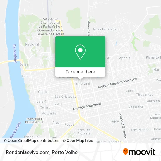 Rondoniaovivo.com map