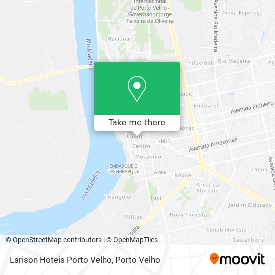 Larison Hoteis Porto Velho map