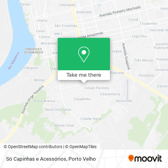 How to get to Só Capinhas e Acessórios in Porto Velho by Bus?