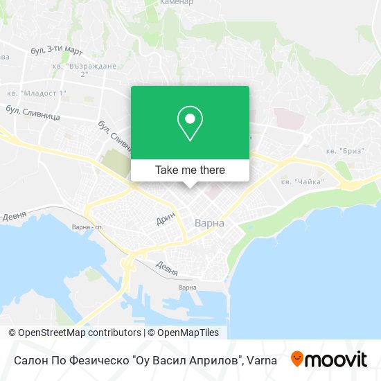 Салон По Фезическо "Оу Васил Априлов" map