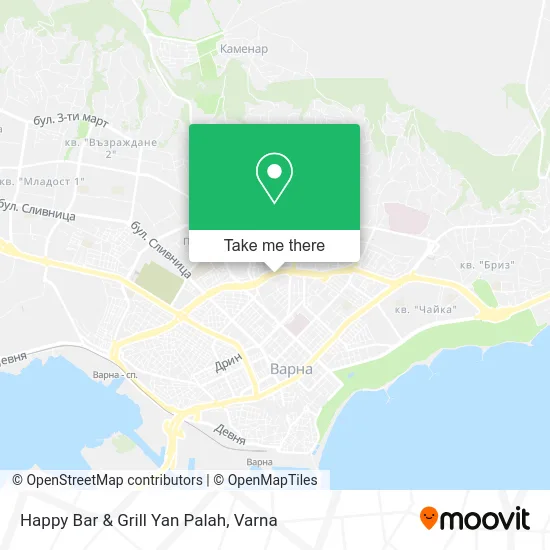 Карта Happy Bar & Grill Yan Palah