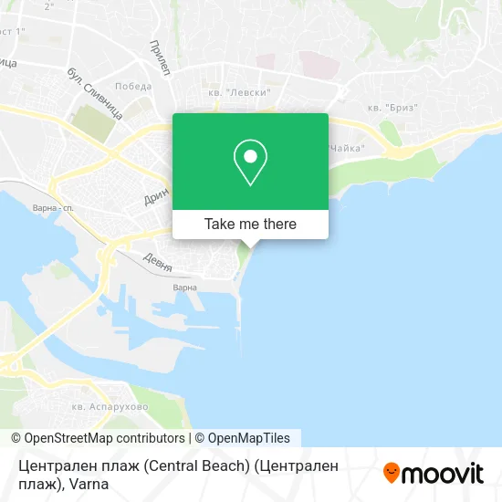 Карта Централен плаж (Central Beach) (Централен плаж)