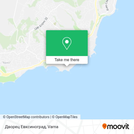 Карта Дворец Евксиноград