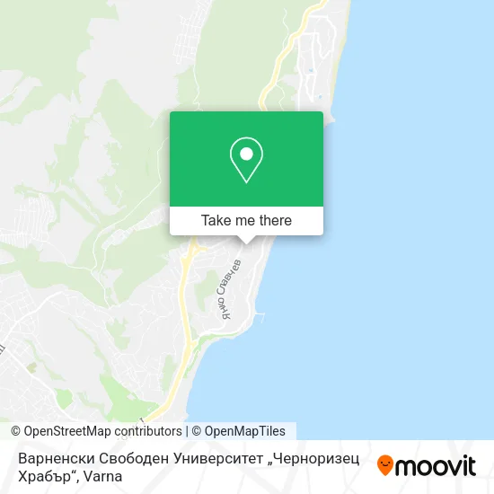 Карта Варненски Свободен Университет „Черноризец Храбър“