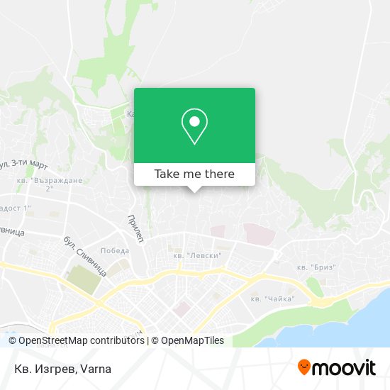 Кв. Изгрев map