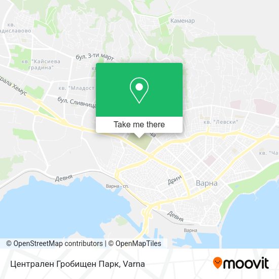 Карта Централен Гробищен Парк