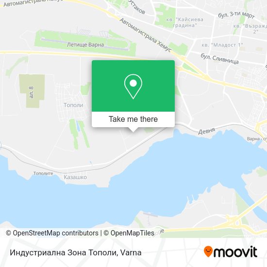 Индустриална Зона Тополи map
