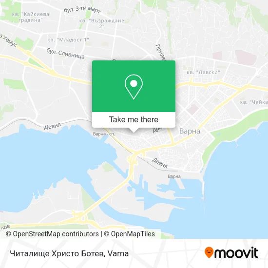 Карта Читалище Христо Ботев