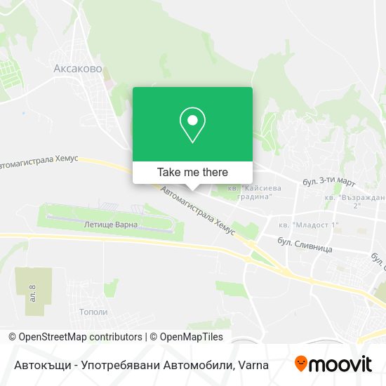 Карта Автокъщи - Употребявани Автомобили