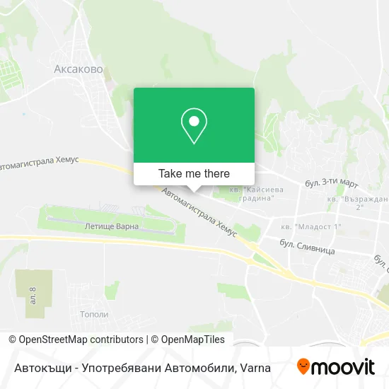 Карта Автокъщи - Употребявани Автомобили