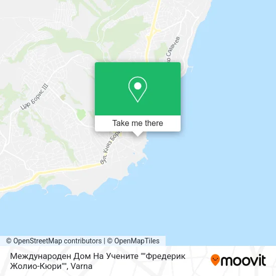 Международен Дом На Учените ""Фредерик Жолио-Кюри"" map