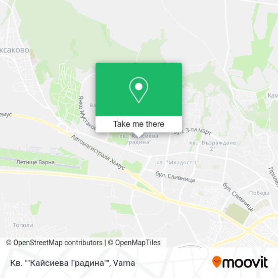Кв. ""Кайсиева Градина"" map