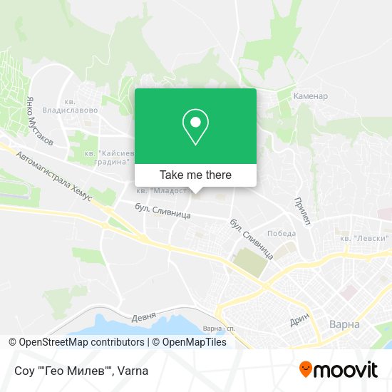Соу ""Гео Милев"" map