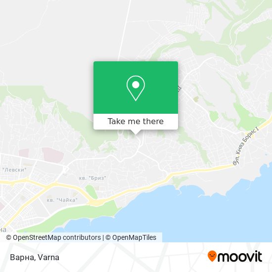 Варна map