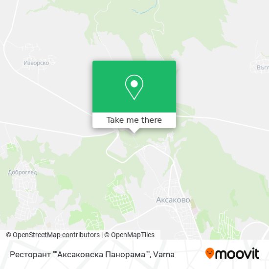 Карта Ресторант ""Аксаковска Панорама""