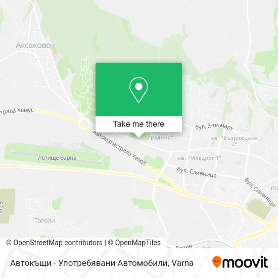 Карта Автокъщи - Употребявани Автомобили