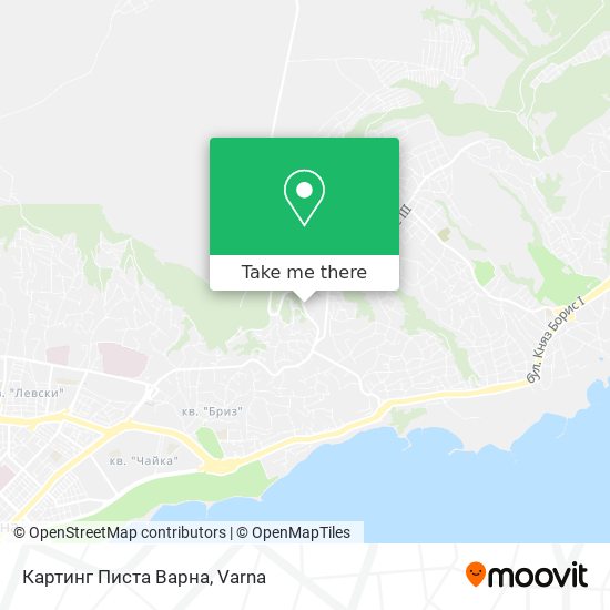 Картинг Писта Варна map