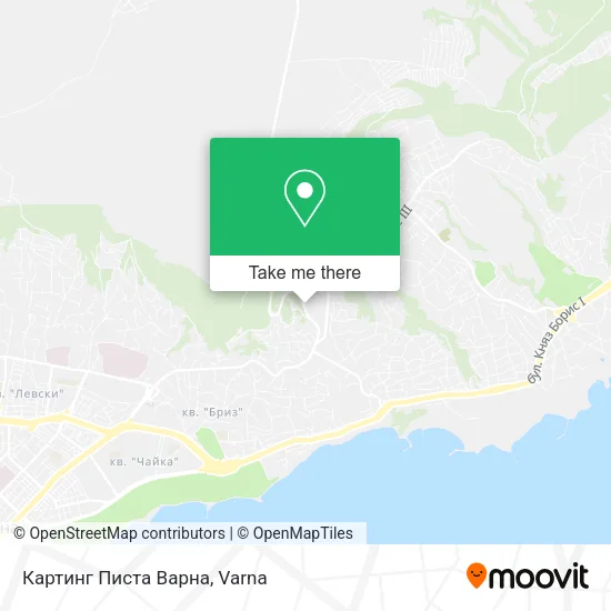 Карта Картинг Писта Варна
