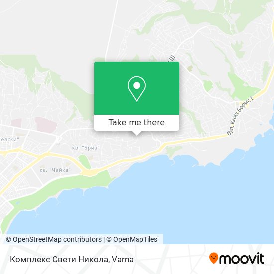Карта Комплекс Свети Никола