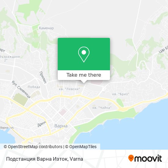Карта Подстанция Варна Изток