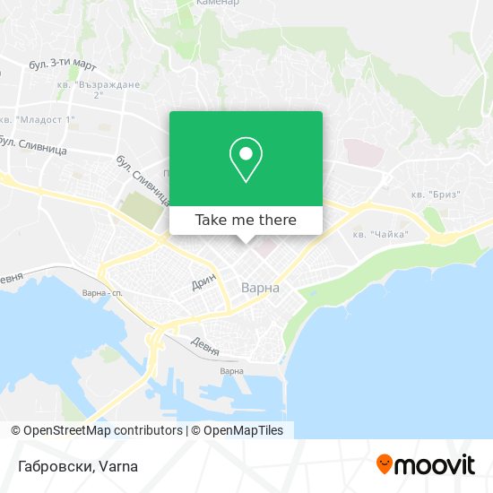 Габровски map