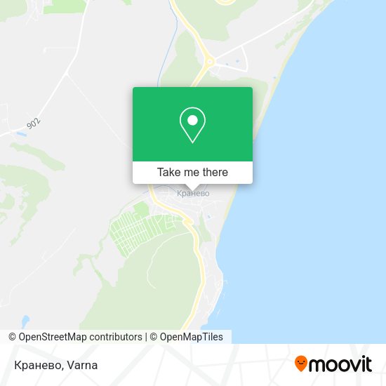 Кранево map