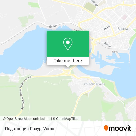 Подстанция Лазур map