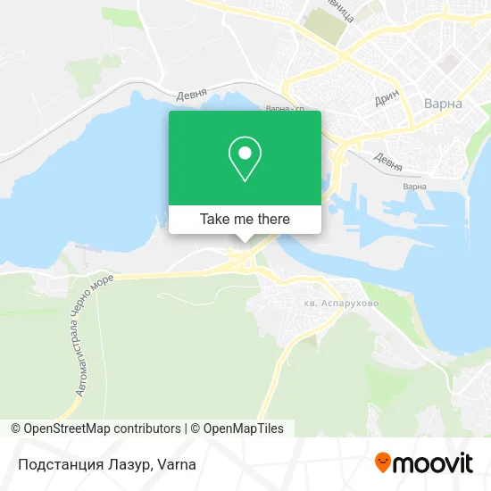 Карта Подстанция Лазур