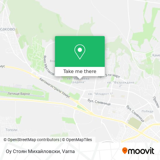 Оу Стоян Михайловски map