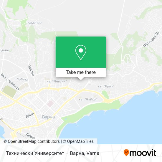 Технически Университет – Варна map