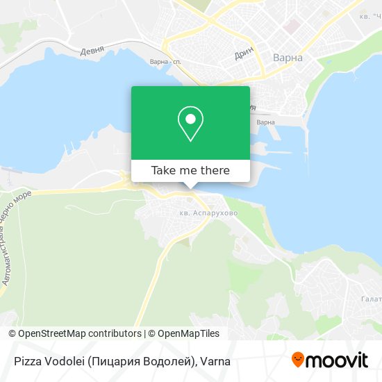 Карта Pizza Vodolei (Пицария Водолей)