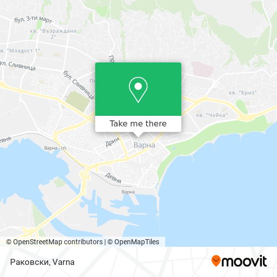 Раковски map