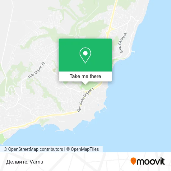 Карта Делвите