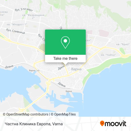 Карта Частна Клиника Европа