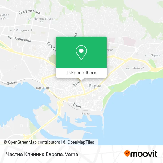 Карта Частна Клиника Европа