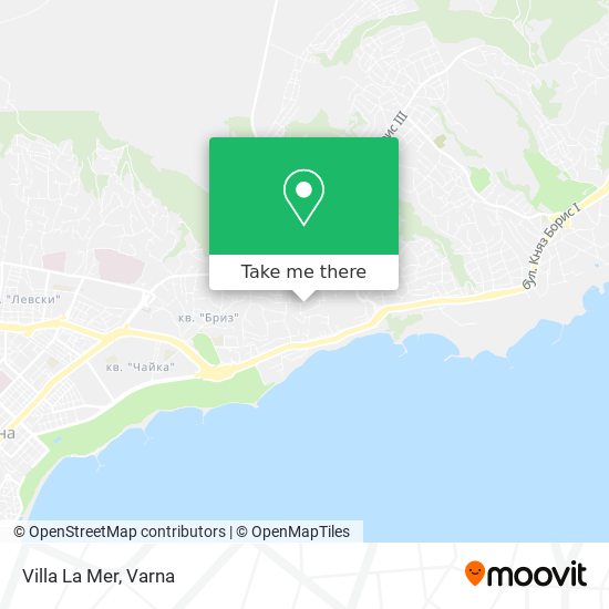 Villa La Mer map