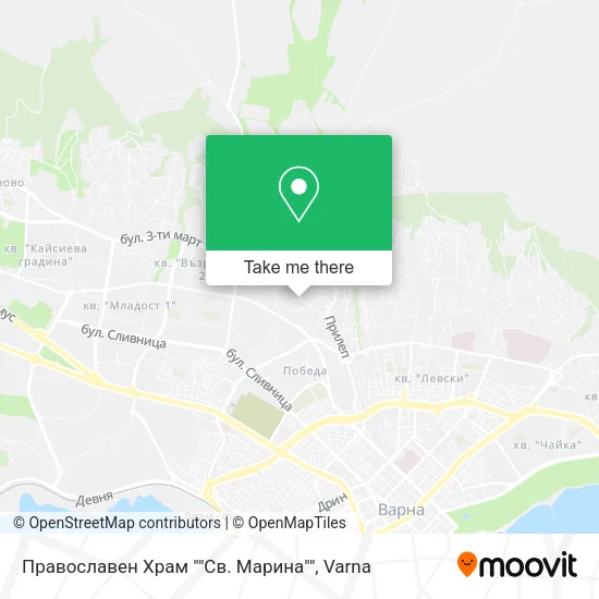 Карта Православен Храм ""Св. Марина""