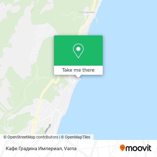 Кафе Градина Империал map