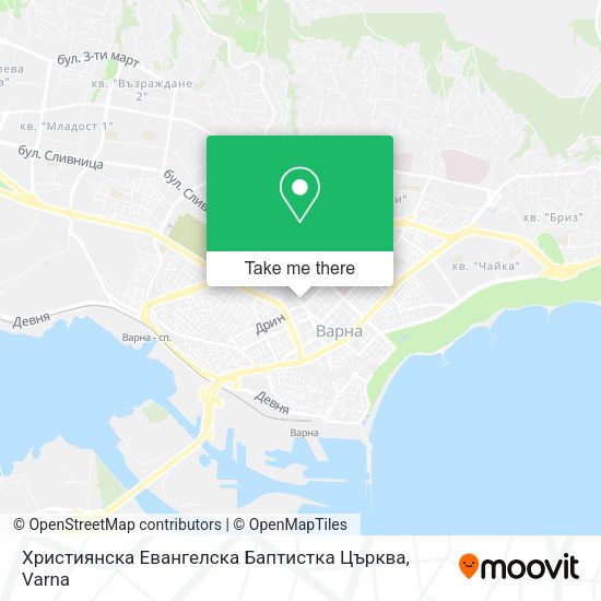 Карта Християнска Евангелска Баптистка Църква