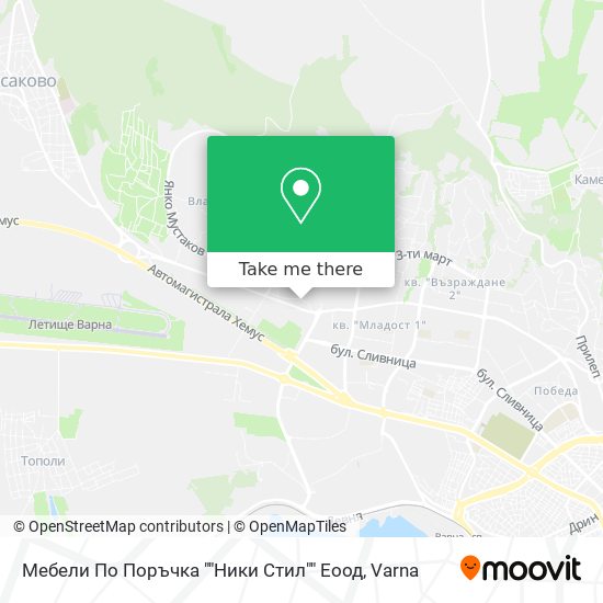 Мебели По Поръчка ""Ники Стил"" Еоод map