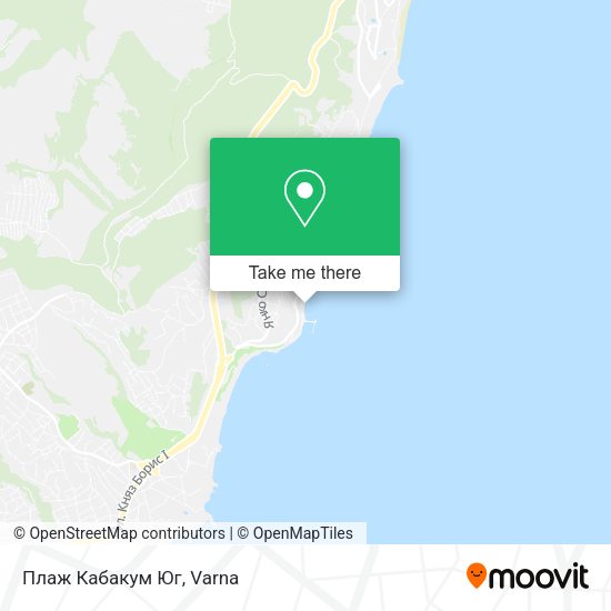 Плаж Кабакум Юг map