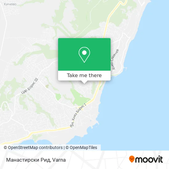 Карта Манастирски Рид