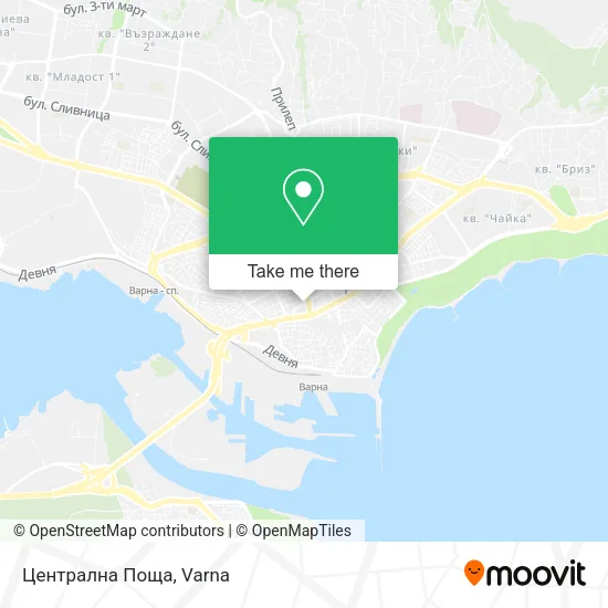 Карта Централна Поща