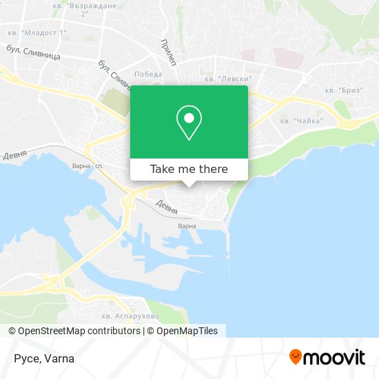 Русе map