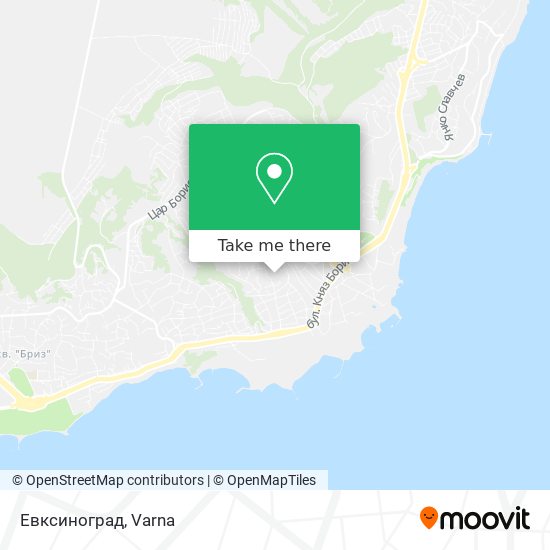 Евксиноград map